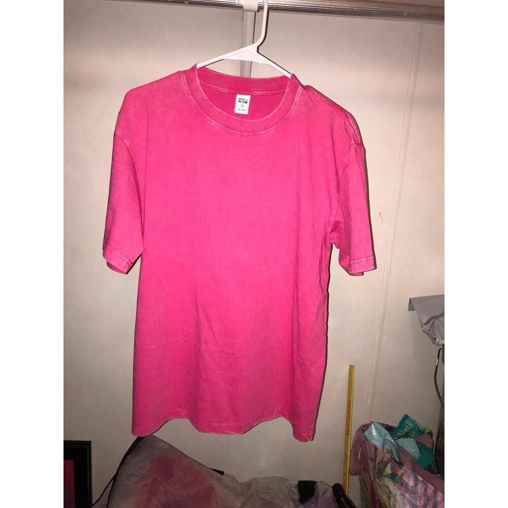 100% cotton pink teeshirt baggy